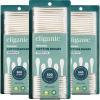 imageCliganic Organic Cotton Swabs 1500 Count  100 Pure Natural Cotton ChlorineFree Hypoallergenic Soft Gentle ampamp Absorbent Buds500 Count Pack of 3