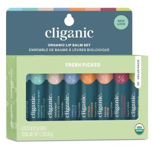 imageCliganic Organic Lip Balm Set Fresh Picked 8 Flavors  100 Natural Moisturizer for Cracked ampamp Dry Lips