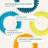 imageCliganic 20 Pack Mosquito Repellent Bracelets for Adults ampamp Kids  Natural DEETFree Bands Individually Wrapped