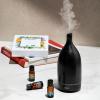 imageCliganic Ceramic Aromatherapy Diffuser for Essential Oils White  7 Color Lights Cool Mist Auto Shut Off for Home ampamp OfficeBlack
