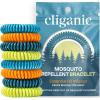 imageCliganic 20 Pack Mosquito Repellent Bracelets for Adults ampamp Kids  Natural DEETFree Bands Individually Wrapped