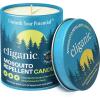 imageCliganic Natural Mosquito Repellent Candle 9oz Pack of 2  Citronella DEET Free Essential Oil Infused for Outdoor Camping  Burns 40 HoursPack of 1