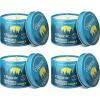imageCliganic Natural Mosquito Repellent Candle Pack of 2  Citronella DEET Free Essential Oil Infused for Outdoor Camping  Burns 18 HoursPack of 4