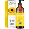 imageCliganic Organic Sunflower Oil 100 Pure 8oz  For Skin Hair ampamp Face  Natural Cold Pressed Unrefined