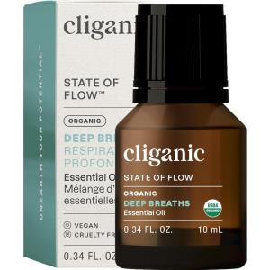 imageCliganic Clean Breeze Essential Oil Blend  Natural Aromatherapy Oil for Diffuser Steam Distilled  NonGMO VerifiedDeep Breaths