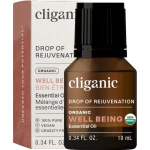 imageCliganic Clean Breeze Essential Oil Blend  Natural Aromatherapy Oil for Diffuser Steam Distilled  NonGMO VerifiedWell Being