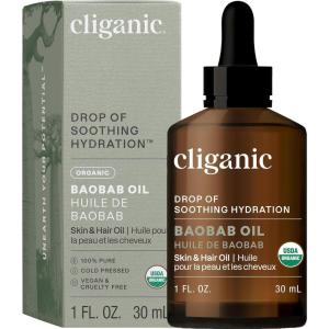 imageCliganic Organic Baobab Oil 100 Pure  For Face ampamp Hair  Natural Cold Pressed Unrefined Packaging May Vary1 Fl Oz Pack of 1