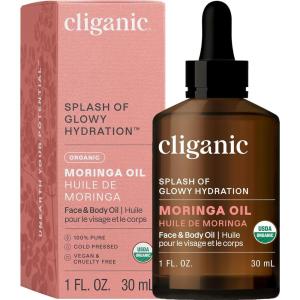 imageCliganic Organic Moringa Oil 100 Pure  For Face ampamp Hair  Natural Cold Pressed Packaging May Vary1 Fl Oz Pack of 1