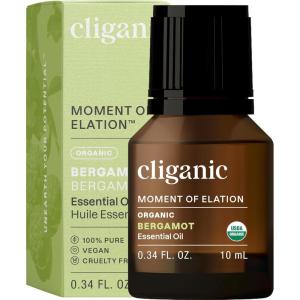 imageCliganic Organic Peppermint Essential Oil  100 Pure Natural for Aromatherapy Diffuser  NonGMO Verified Packaging May VaryBergamot