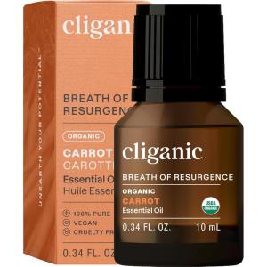 imageCliganic Organic Peppermint Essential Oil  100 Pure Natural for Aromatherapy Diffuser  NonGMO Verified Packaging May VaryCarrot Seed
