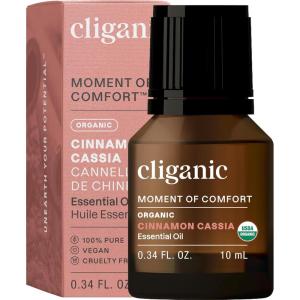 imageCliganic Organic Peppermint Essential Oil  100 Pure Natural for Aromatherapy Diffuser  NonGMO Verified Packaging May VaryCinnamon Cassia
