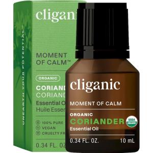 imageCliganic Organic Peppermint Essential Oil  100 Pure Natural for Aromatherapy Diffuser  NonGMO Verified Packaging May VaryCoriander