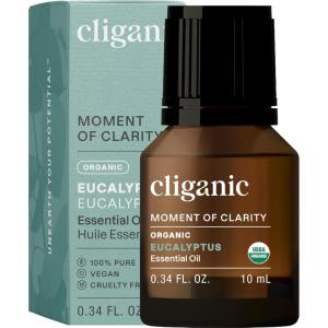 imageCliganic Organic Peppermint Essential Oil  100 Pure Natural for Aromatherapy Diffuser  NonGMO Verified Packaging May VaryEucalyptus
