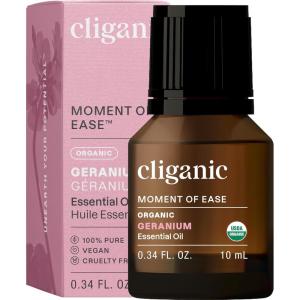 imageCliganic Organic Peppermint Essential Oil  100 Pure Natural for Aromatherapy Diffuser  NonGMO Verified Packaging May VaryGeranium