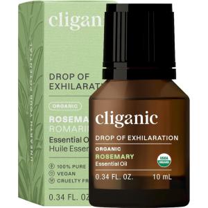 imageCliganic Organic Peppermint Essential Oil  100 Pure Natural for Aromatherapy Diffuser  NonGMO Verified Packaging May VaryRosemary