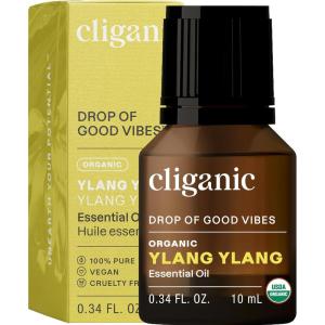 imageCliganic Organic Peppermint Essential Oil  100 Pure Natural for Aromatherapy Diffuser  NonGMO Verified Packaging May VaryYlang Ylang