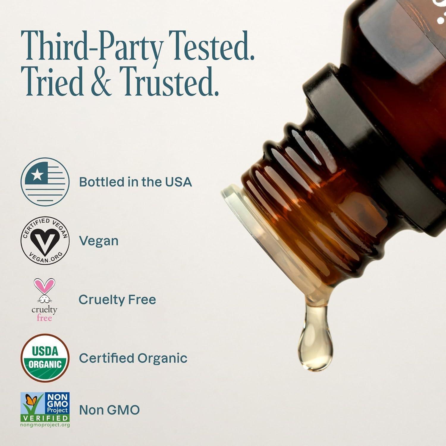 imageCliganic Organic Tea Tree Essential Oil  100 Pure ampamp Natural Essential Oil USDA Certified NonGMO Verified Vegan ampamp CrueltyFree  for Aromatherapy Diffuser Skin Hair ampamp NailsLemon