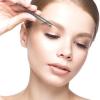 image:imageCliganic Professional Eyebrow Tweezers Slant Tip  Precision for Men amp Women Stainless Steel Best for Plucking Chin Facial HairPink
