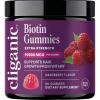 image:imageCliganic Biotin Gummies Extra Strength  10000 mcg Biotin per Gummy Raspberry Flavored Supplement for Men amp Women NonGMO Supports Hair Growth and Strong Healthy Hair Nails amp Skin 30 Count1 Count Pack of 60