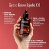 image:imageCliganic Organic Jojoba Oil 100 Pure 8oz  Moisturizing for Face Hair Skin amp Nails  Natural Cold Pressed Hexane Free  Base Carrier Oil8 Fl Oz Pack of 1
