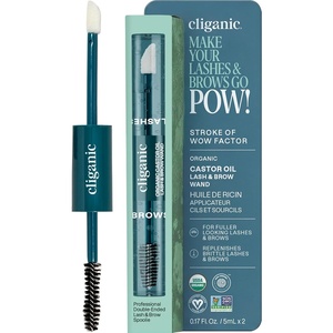 image:imageCliganic Refillable Organic Castor Oil Lash amp Brow Wand  100 Pure Unrefined ColdPressed Hydrating Carrier Oil  FullerLooking Lashes amp Brows Nourishes amp Strengthens Moisturizes amp Conditions