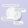 image:imageCliganic Premium Cotton Rounds for Face Bulk 1200 Count Makeup Remover Pads Hypoallergenic LintFree  100 Pure Cotton100 Count Pack of 12