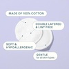 image:imageCliganic Premium Cotton Rounds for Face Bulk 1200 Count Makeup Remover Pads Hypoallergenic LintFree  100 Pure Cotton100 Count Pack of 3